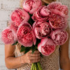 Etched Salmon - Peonies Thumbnail #1